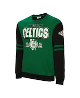 Mitchell & Ness Men's Kelly Green Boston Celtics All Over Pullover Sweatshirt