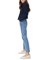 Sam Edelman Women's Fiona Double-Breasted Denim Blazer