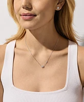 Michael Kors Sterling Silver Necklace and Earrings Set