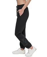 Dkny Sport Women's Embroidered-Logo Joggers