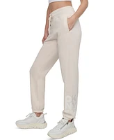 Dkny Sport Women's Embroidered-Logo Joggers