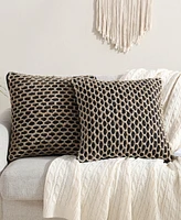 Boho Living Jada Jute Decorative Pillows 2 Piece Set, 20" x 20"
