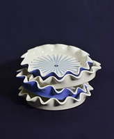 Coton Colors Iris Burst 8" Ruffle Pie Dish