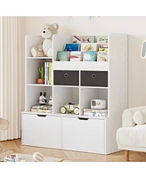 gaomon 47.8in Kids Bookshelf with Drawers Modern Bookcase