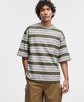 Mode of One Men's Relaxed-Fit Stripe T-Shirt, Exclusively at Macy's