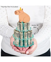 Big Dot of Happiness Capy Birthday - Diy Capybara Party Money Holder Gift - Cash Cake - Assorted Pre