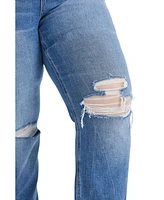 Bayeas Plus Sarah High Rise Relaxed Straight Jeans