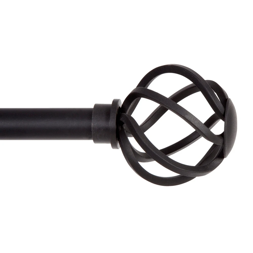 Kenney Cage 5/8 Inch Decorative Curtain Rod - Elegant Window Treatment for Stylish Interiors
