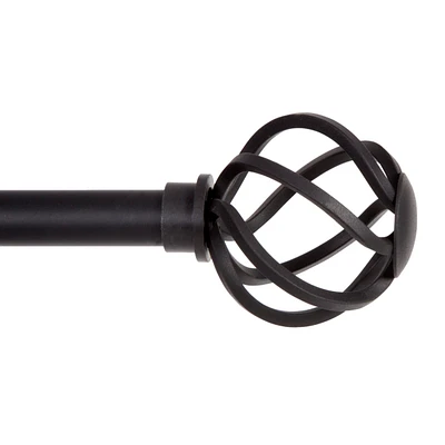 Kenney Cage 5/8 Inch Decorative Curtain Rod - Elegant Window Treatment for Stylish Interiors