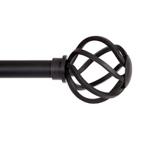Kenney Cage 5/8 Inch Decorative Curtain Rod - Elegant Window Treatment for Stylish Interiors