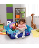 Marshmallow Furniture Kids 2-in-1 Flip Open Foam Compressed Sofa Bed, Encanto