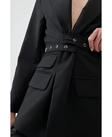 Nocturne Women's Belt Detailed Jacket