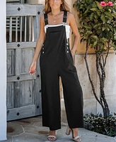 Cupshe Women's Square Neck Straight Leg Overalls