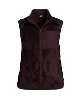 Lands' End Plus Size Cozy High Pile Fleece Vest