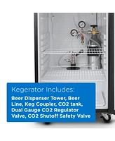 Commercial Cool 6 Cubic Feet cu. ft. Single Tap Freestanding Kegerator with Adjustable Temperature