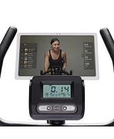 Sunny Health & Fitness Smart Exercise Bike w/ Resistance Band, 300LB Capacity Home Cardio Cycling Machine for Full-Body Workout, Free SunnyFit App via