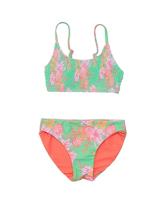 Snapper Rock Big Girls Coastal Shells Sustainable Bikini