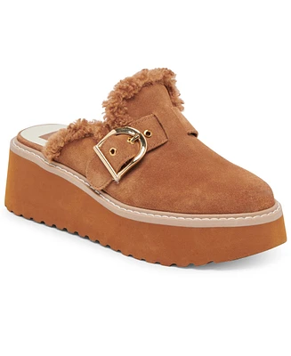 Dolce Vita Women's Lelani Plush Platform Clogs