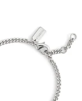 Coach Two-Tone Signature Carabiner Rexy Link Bracelet