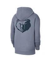 Jordan Men's Gray Memphis Grizzlies Courtside Statement Edition Pullover Hoodie