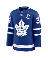 Fanatics Men's Auston Matthews Blue Toronto Maple Leafs Captain Patch Home Premium Jersey