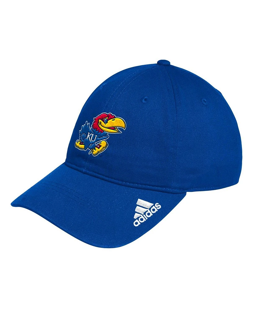 Adidas Men's Royal Kansas Jayhawks Locker Room Logo Slouch Adjustable Hat