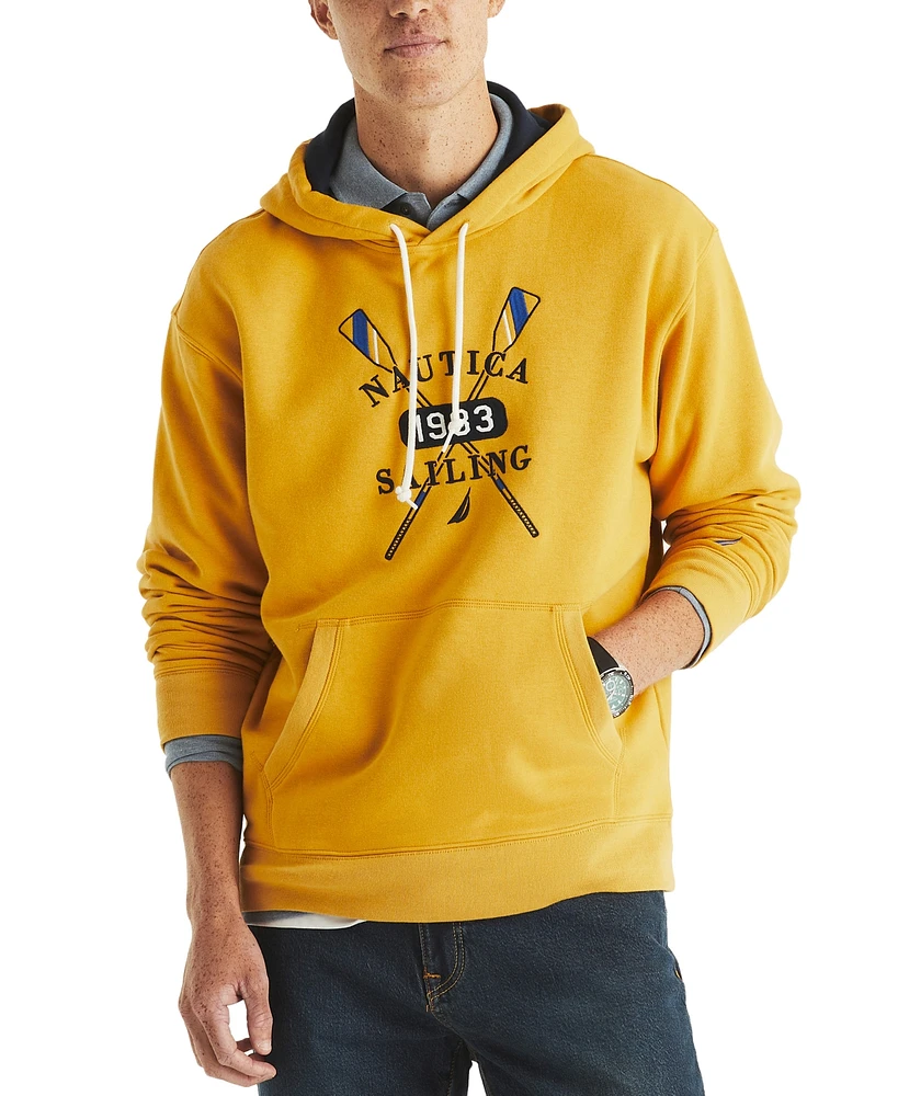 Nautica Men's Pullover Logo Graphic Hoodie