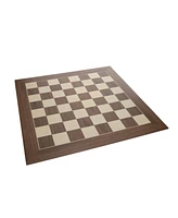 We Games Deluxe Walnut and Sycamore Wooden Chess Board - 21.75 inches