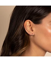 Itty Bitty Solid Wide Huggie Earring 14K