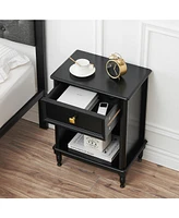 gaomon Nightstands, Small Wooden Bedside Tables with Storage Drawers