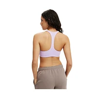 Cotton On Women's Active Ultra Soft Plunge Racer Crop