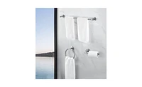Slickblue Bathroom Hardware Set Towel Bar, Toilet Paper Holder, and Hooks for Modern Bathroom Decor