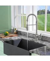 Casainc Single-Handle Spring Pull-Down Kitchen Faucet Single Hole 1.8 Gpm