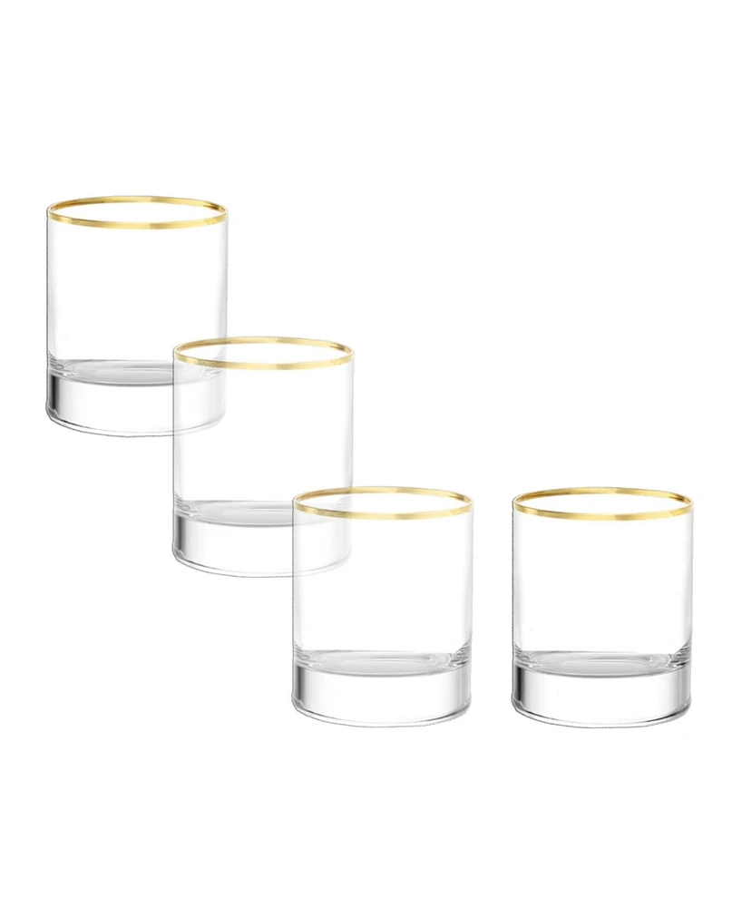 Stolzle Lausitz Cabaret Whiskey Single Old Fashioned Glasses, Set of 4
