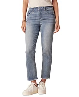 Democracy Petite Ab Solutions High-Rise Straight-Leg Jeans