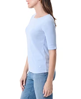 Gloria Vanderbilt Women's Alanis Boat-Neck Tee