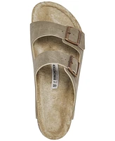 Birkenstock Men's Arizona Birkibuc Shearling Sandals from Finish Line