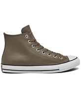 Converse Men's Chuck Taylor All Star Leather High Top Casual Sneakers from Finish Line