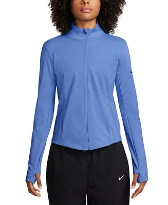 Nike Women's One Dri-fit Full-Zip Mid-Layer Top