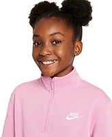 Nike Big Girls Sportswear Club Fleece 1/2-Zip Sweatshirt