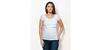 Bshirt Womens Short Sleeve Nursing Tshirt