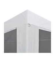 Party Tent with 8 Mesh Sidewalls 29.5' x 9.8'