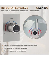 Casainc Integrated 2 Function Showerhead Shower Faucet