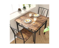 gaomon Kitchen Dining Room Table Set for 2 with Chairs, 3 Piece