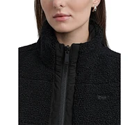 Dkny Sport Women's Reversible Sherpa Vest