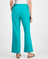 Charter Club Women's 100% Linen Drawstring Pants, Created for Macy's