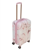 Thalia Sodi Marble Swirl 26" Expandable Luggage