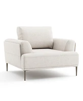 Furniture of America 44" Orlandi Chenille Arm Chair with Extendable Backrest
