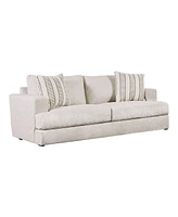 Furniture of America 86" Kristi Chenille Square Arm Sofa