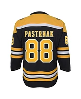 Outerstuff Big Boys and Girls David Pastrnak Black Boston Bruins Home Replica Player Jersey